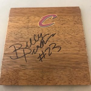 Billy Preston signed Cleveland Cavaliers logo floorboard floor autographed Cavs Collectible Memorabilia