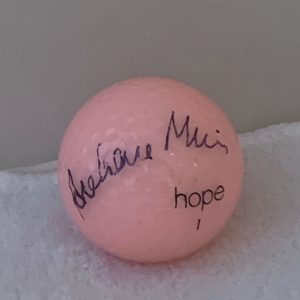 Azahara Munoz signed Pink Wilson Hope Golf Ball autographed LPGA Spain Collectible Memorabilia