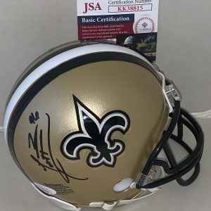 Alex Brown signed New Orleans Saints mini helmet autographed Exact Proof JSA Collectible Memorabilia