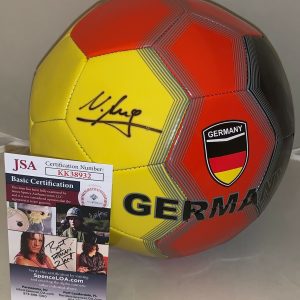 Nadine Angerer signed F/S Germany Soccer Ball autographed Proof World Cup JSA Collectible Memorabilia
