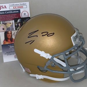 Tommy Kraemer signed Notre Dame Fighting Irish mini helmet auographed JSA Collectible Memorabilia