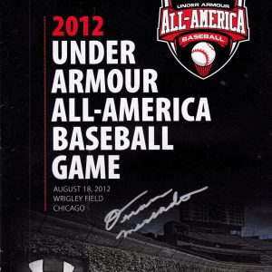 Oscar Mercado Signed 2012 Under Armour Baseball All American Game Program Collectible Memorabilia