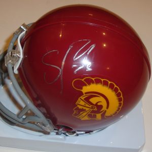 Silas Redd Signed USC Trojans Mini Helmet w/COA 2012 Heisman Fight On! Collectible Memorabilia