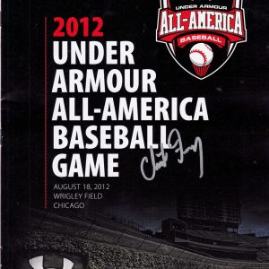 Clint Frazier Signed 2012 Under Armour Baseball All American Game Program #2 Collectible Memorabilia