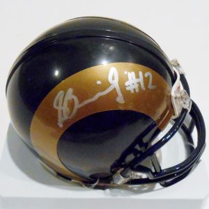 Stedman Bailey Signed St. Louis Rams Mini Replica Football Helmet w/COA Collectible Memorabilia