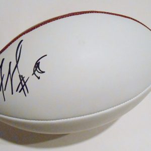 Shariff Floyd Signed White Panel Football w/COA Minnesota Vikings Collectible Memorabilia