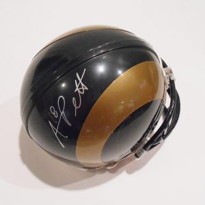 Austin Pettis Signed Mini Helmet w/COA St. Louis Rams Football Collectible Memorabilia