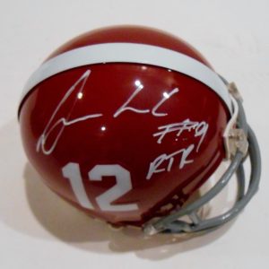 Da'Shawn Hand Signed Alabama Crimson Tide Mini Football Helmet w/COA Collectible Memorabilia