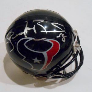 Brooks Reed Signed Houston Texans Mini Helmet w/COA Collectible Memorabilia