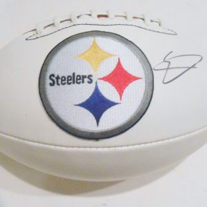 Sammie Coates Signed Pittsburgh Steelers Logo Football w/COA Collectible Memorabilia