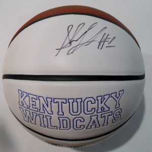 Skal Labissiere Signed Kentucky Wildcats Logo Basketball w/JSA COA SD08609 Collectible Memorabilia