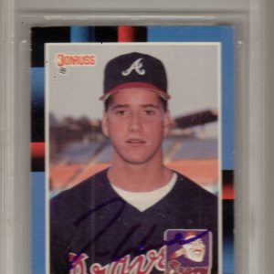 Tom Glavine Signed 1988 Donruss Rookie Card JSA Authentic Beckett Slabbed Y46625 Collectible Memorabilia