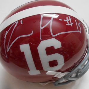 Ronnie Harrison Signed Alabama Crimson Tide Mini Helmet w/COA Roll Tide C Collectible Memorabilia