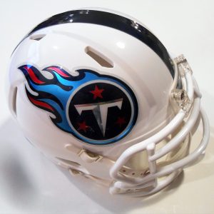Tennessee Titans Custom Speed Mini Helmet with Chrome Decals Marcus Mariota #8 Collectible Memorabilia