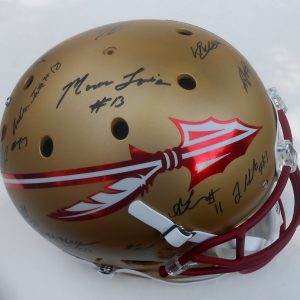 2015 Florida State Seminoles Team Signed Football Helmet w/COA Full Size 1 C Collectible Memorabilia
