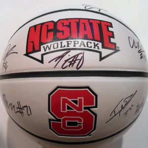 2016-17 Team Signed NC State Wolfpack Logo Basketball w/COA North Carolina C Collectible Memorabilia