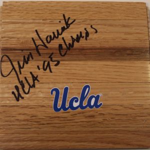 Jim Harrick Signed Floorboard w/COA UCLA Bruins Basketball National Champions Collectible Memorabilia