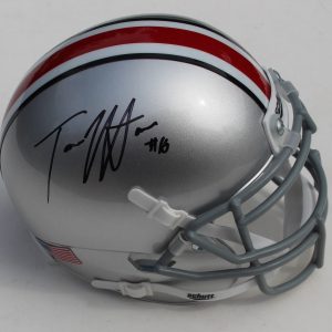Tate Martell Signed Ohio State Buckeyes Mini Football Helmet w/COA Collectible Memorabilia