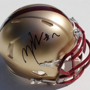 Zach Evans Signed Boston College Eagles Mini Football Helmet w/COA C Collectible Memorabilia