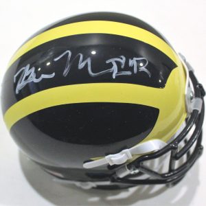 Ben Mason Michigan Wolverines Signed Mini Football Helmet W/COA Collectible Memorabilia