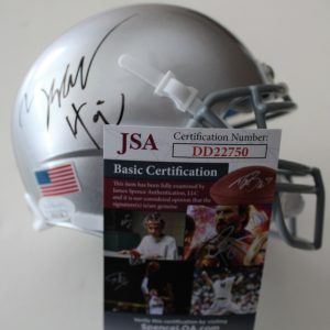 Zachary Harrison Signed Ohio State Mini Football Helmet w/JSA COA DD22750 C Collectible Memorabilia