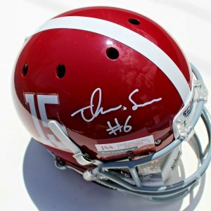 Trey Sanders Signed Alabama Crimson Tide Full Size Helmet w/JSA COA DD22804 Collectible Memorabilia