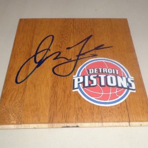 Jon Leuer signed Detroit Pistons Floorboard Floor autographed Collectible Memorabilia