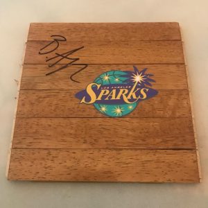 Brian Agler signed LA Los Angeles Sparks Logo Floorboard Floor autographed Proof Collectible Memorabilia