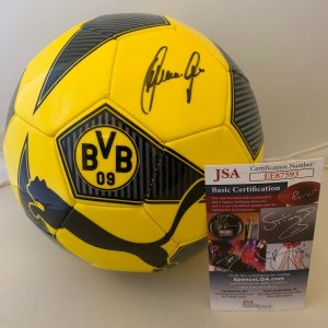 Patrick Owomoyela signed Full Size Puma BVB Borussia Dortmund Soccer Ball JSA Collectible Memorabilia