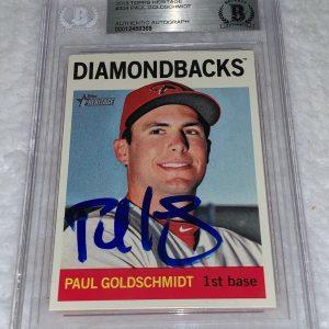 Paul Goldschmidt Diamondbacks signed 2013 Topps Heritage #304 Card BAS Beckett Collectible Memorabilia