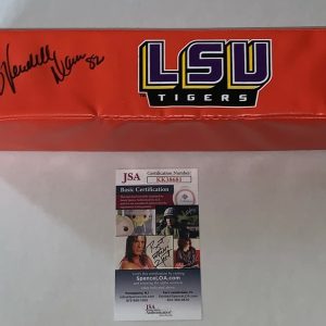 Wendell Davis Bears signed LSU Tigers Touchdown Pylon autographed Proof JSA Collectible Memorabilia