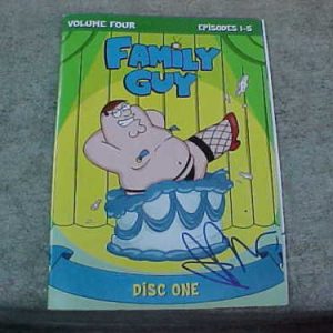 FAMILY GUY MILA KUNIS SIGNED DVD COVER VOL. 4 #1 Collectible Memorabilia