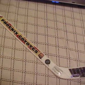 PHOENIX COYOTES KYLE TURRIS SIGNED LOGO STICK Collectible Memorabilia