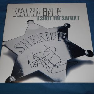 WARREN G I SHOT THE SHERIFF SIGNED VINYL RECORD Collectible Memorabilia