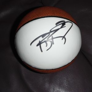 WASHINGTON WIZARDS BRADLEY BEAL SIGNED MINI WHITE LEATHER BALL Collectible Memorabilia