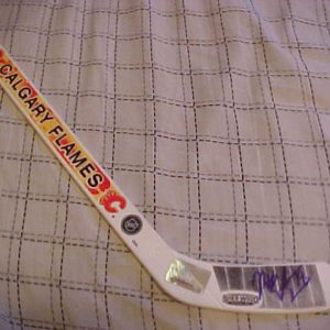 CALGARY FLAMES MATT STAJAN SIGNED SOUVENIR HOCKEY STICK Collectible Memorabilia