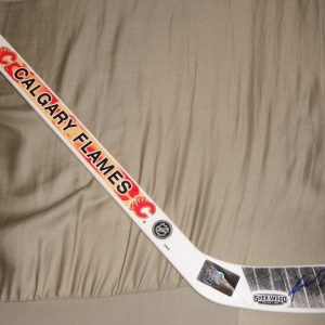 CALGARY FLAMES SEAN MONAHAN SIGNED SOUVENIR STICK Collectible Memorabilia