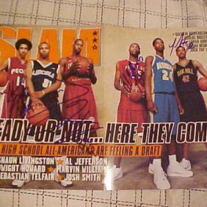 SLAM DWIGHT HOWARD SIGNED SIGNED MAGAZINE 3 MORE PLAYER Collectible Memorabilia