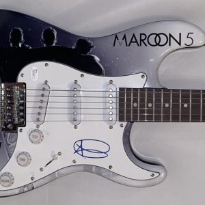 ADAM LEVINE SIGNED FULL SIZE CUSTOM ELECTRIC GUITAR MAROON 5 AUTOGRAPH JSA COA Collectible Memorabilia