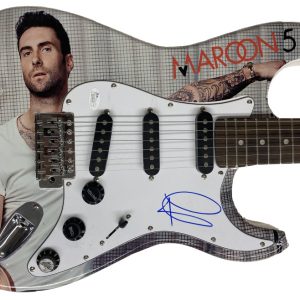 ADAM LEVINE SIGNED FULL SIZE CUSTOM ELECTRIC GUITAR MAROON 5 AUTOGRAPH JSA COA B Collectible Memorabilia
