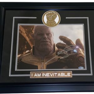 JOSH BROLIN THANOS SIGNED 11X14 FRAMED PHOTO THE AVENGERS MARVEL BECKETT COA A Collectible Memorabilia