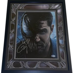 TOM HARDY SIGNED VENOM FRAMED 11X14 PHOTO AUTHENTIC AUTOGRAPH BECKETT COA B Collectible Memorabilia