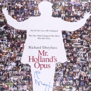 RICHARD DREYFUSS MR. HOLLAND'S OPUS SIGNED FULL SIZE MOVIE POSTER AUTO BECKETT Collectible Memorabilia