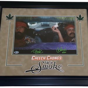 CHEECH & CHONG SIGNED 11X14 FRAMED PHOTO UP IN SMOKE AUTHENTIC AUTOGRAPH BECKETT Collectible Memorabilia