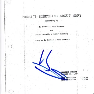BEN STILLER SIGNED THERE'S SOMETHING ABOUT MARY FULL 122 PAGE SCRIPT COA Collectible Memorabilia