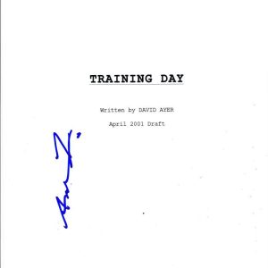 ANTOINE FUQUA SIGNED TRAINING DAY SCRIPT 122 PAGE AUTHENTIC AUTOGRAPH COA Collectible Memorabilia