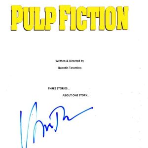 UMA THURMAN SIGNED FULL PULP FICTION SCRIPT AUTHENTIC AUTOGRAPH COA Collectible Memorabilia