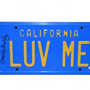 CHRISTIE BRINKLEY SIGNED LUV ME VACATION LICENSE PLATE AUTOGRAPH BECKETT COA G Collectible Memorabilia