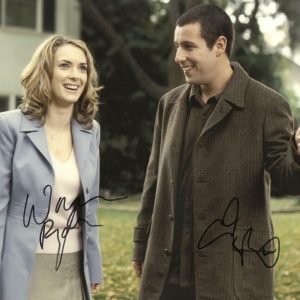 ADAM SANDLER WINONA RYDER SIGNED 11X14 PHOTO MR. DEEDS AUTOGRAPH BECKETT COA Collectible Memorabilia