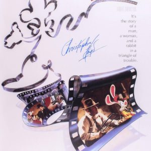CHRISTOPHER LLOYD Who Framed Roger Rabbit SIGNED FULL SIZE MOVIE POSTER BECKETT Collectible Memorabilia